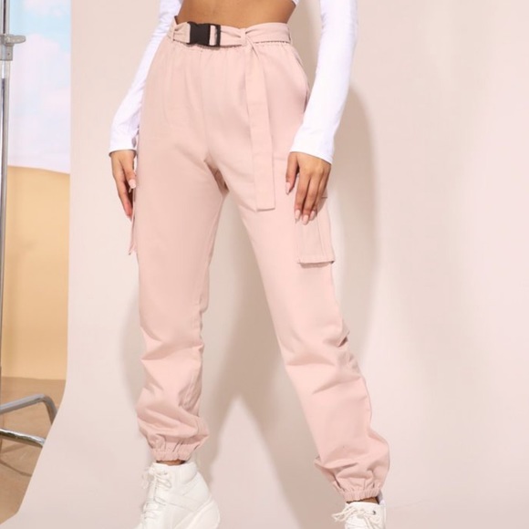 mauve cute high waisted pants - Picture 1 of 4